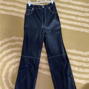 Free People leather pants